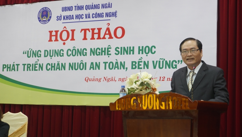 Ông Nguyễn Văn Thành – Giám đốc Sở KH&CN Khai mạc Hội thảo.